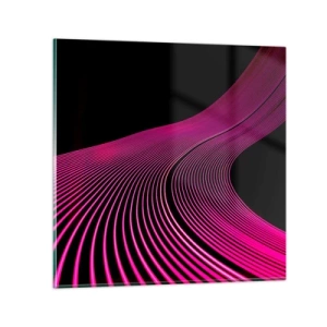 Impression sur verre - Image sur verre - Avenue de lumière - 30x30 cm