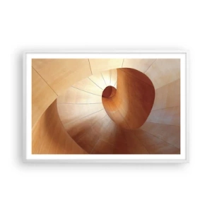 Affiche dans un cadre blanc - Poster - Serpentin architectural - 91x61 cm