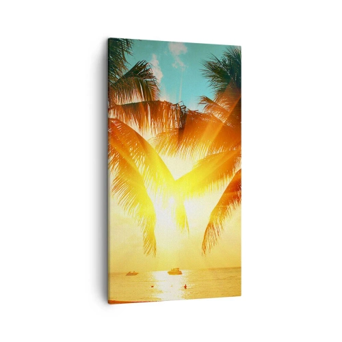 Impression sur toile - Image sur toile - Couple exotique - 45x80 cm