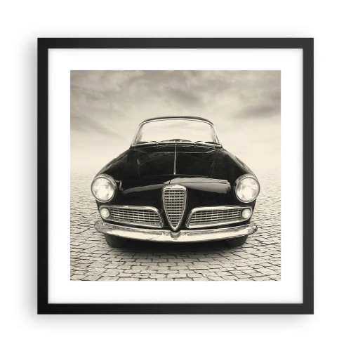 Affiche dans un cadre noir - Poster - Et alors! Tu ne m'aime pas? - 40x40 cm