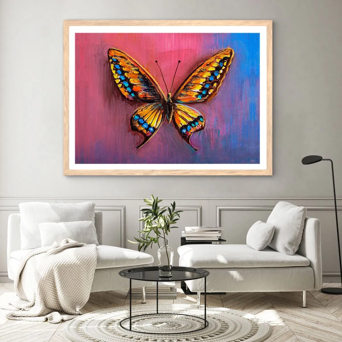 Affiche dans un chêne clair - Poster - Un joyau de la nature - 100x70 cm