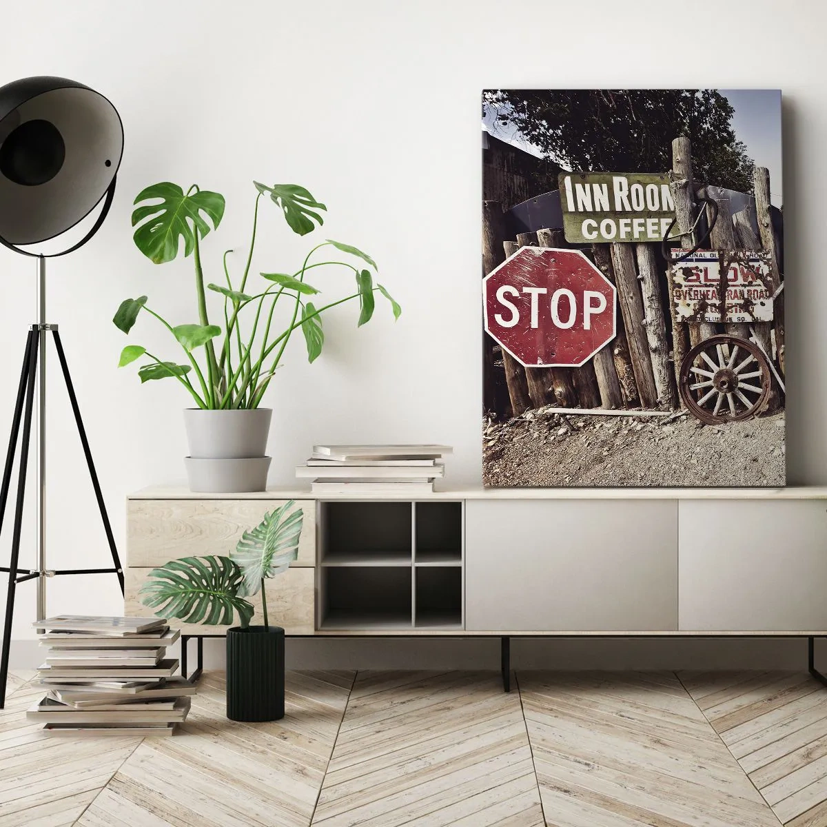 Impression sur toile - Image sur toile - Et le temps s'est arrêté - 45x80 cm