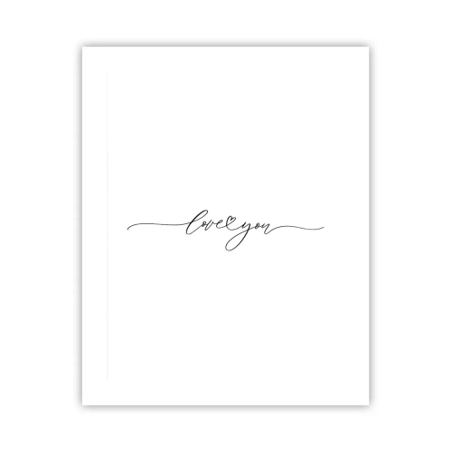 Affiche - Poster - Noir sur blanc - 40x50 cm