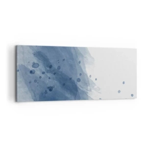 Impression sur toile - Image sur toile - Tulle bleu - 100x40 cm