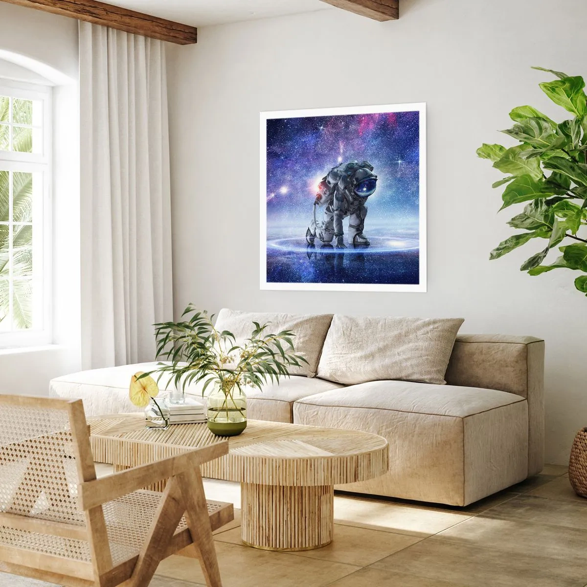Affiche - Poster - Le ciel étoilé au dessus de moi - 60x60 cm