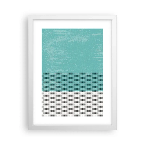 Affiche dans un cadre blanc - Poster - Composition équilibrée - 30x40 cm
