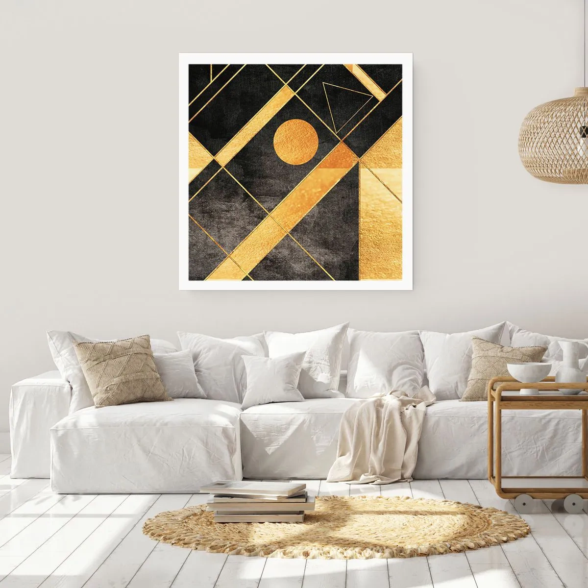 Affiche - Poster - Soleil du désert - 40x40 cm