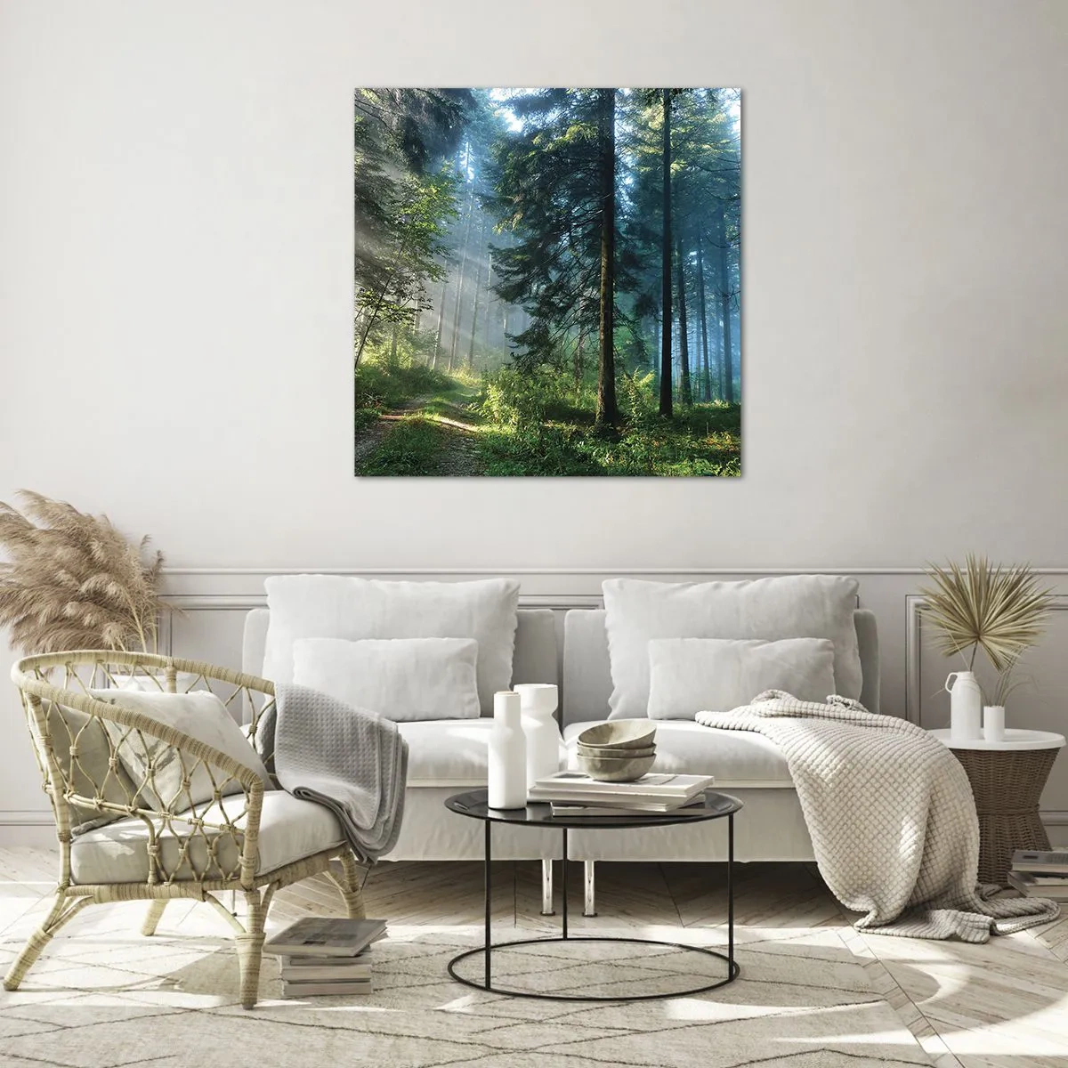 Impression sur verre - Image sur verre - Rayonnant le matin - 30x30 cm