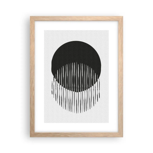 Affiche dans un chêne clair - Poster - Son alter ego - 30x40 cm