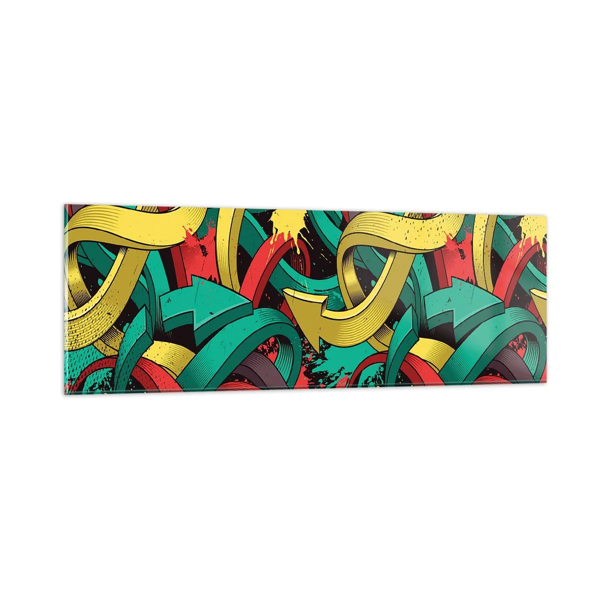 Impression sur verre - Image sur verre - Quel chemin vers le but ? - 90x30 cm