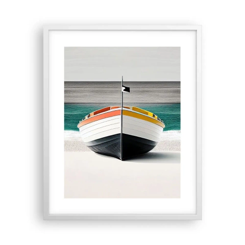 Affiche dans un cadre blanc - Poster - A sa place - 40x50 cm
