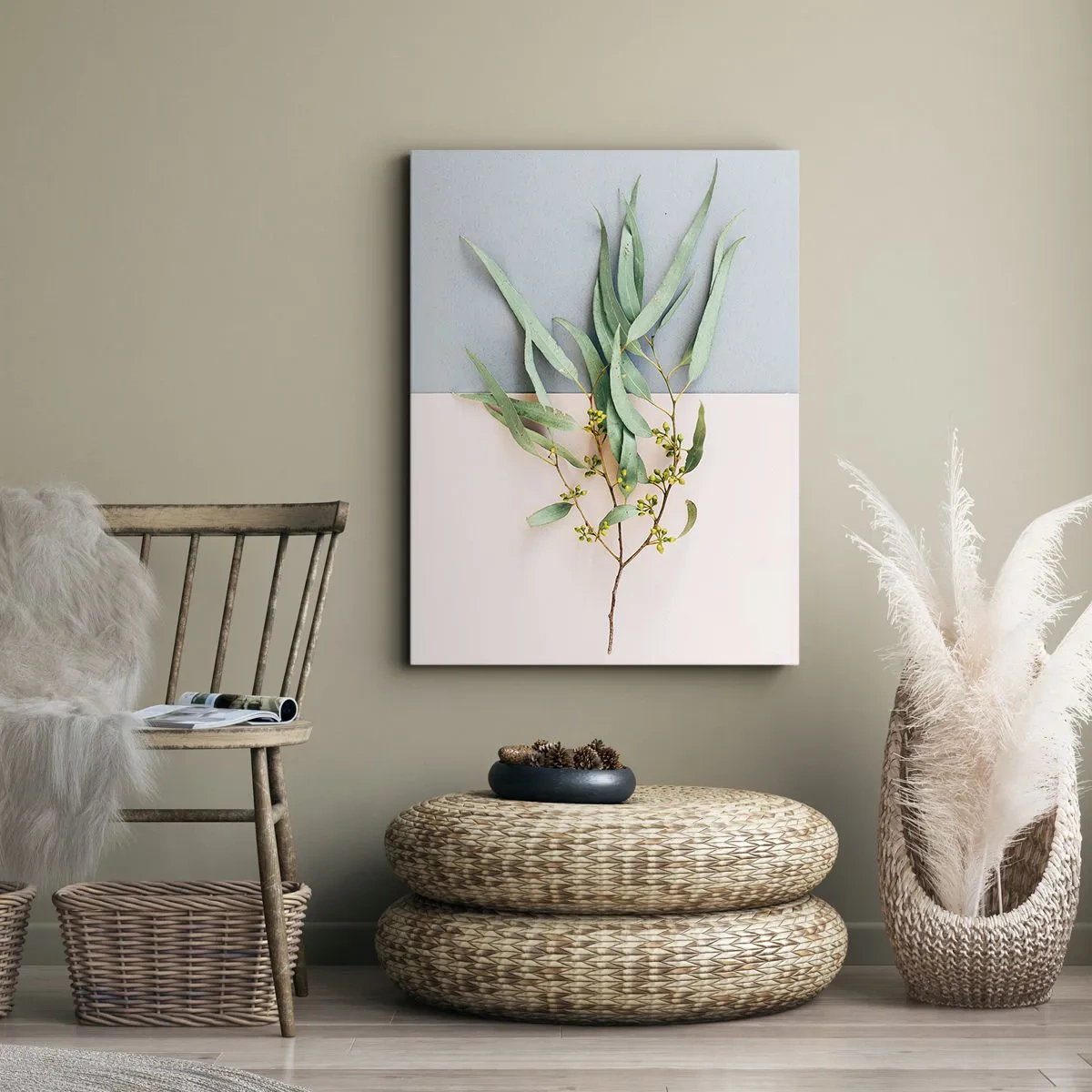 Impression sur toile - Image sur toile - Subtilité pastel - 65x120 cm