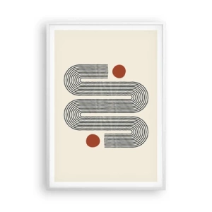 Affiche dans un cadre blanc - Poster - Du début à la fin - 70x100 cm