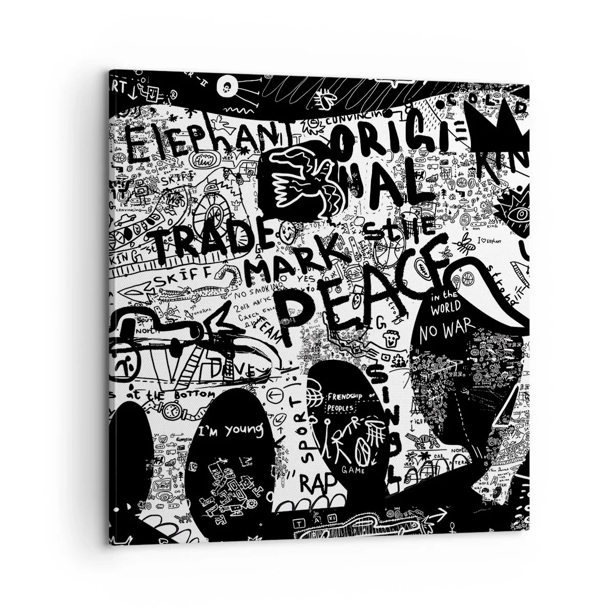 Impression sur toile - Image sur toile - La richesse des rues - 60x60 cm