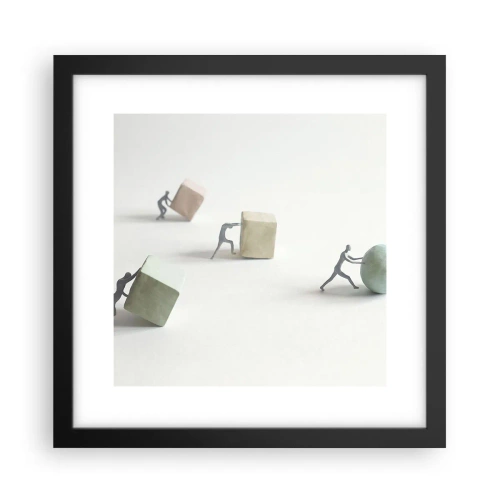 Affiche dans un cadre noir - Poster - Rien que la vie - 30x30 cm