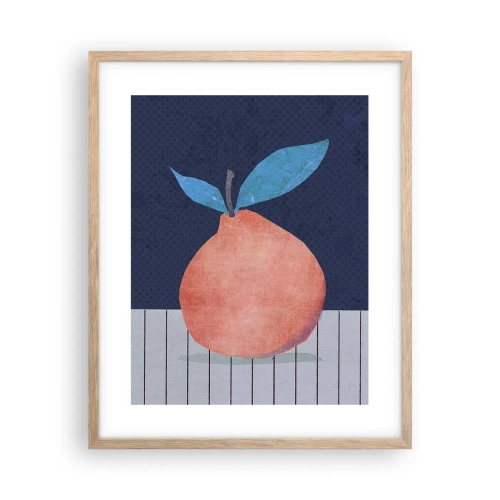 Affiche dans un chêne clair - Poster - Convexité et plan - 40x50 cm