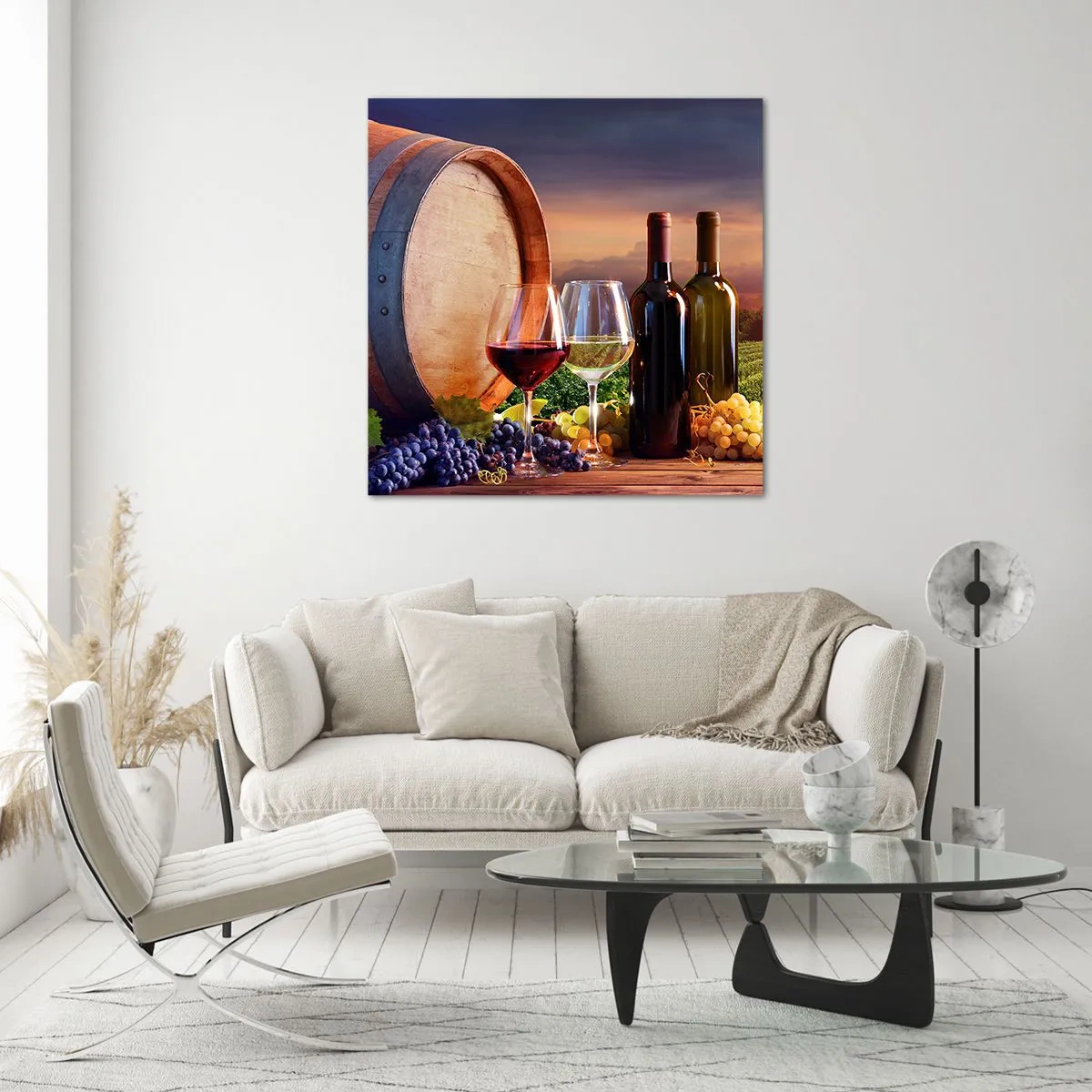 Impression sur verre - Image sur verre - Ici la vie a du goût - 30x30 cm