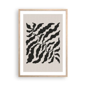 Affiche dans un chêne clair - Poster - La nature du carré - 50x70 cm