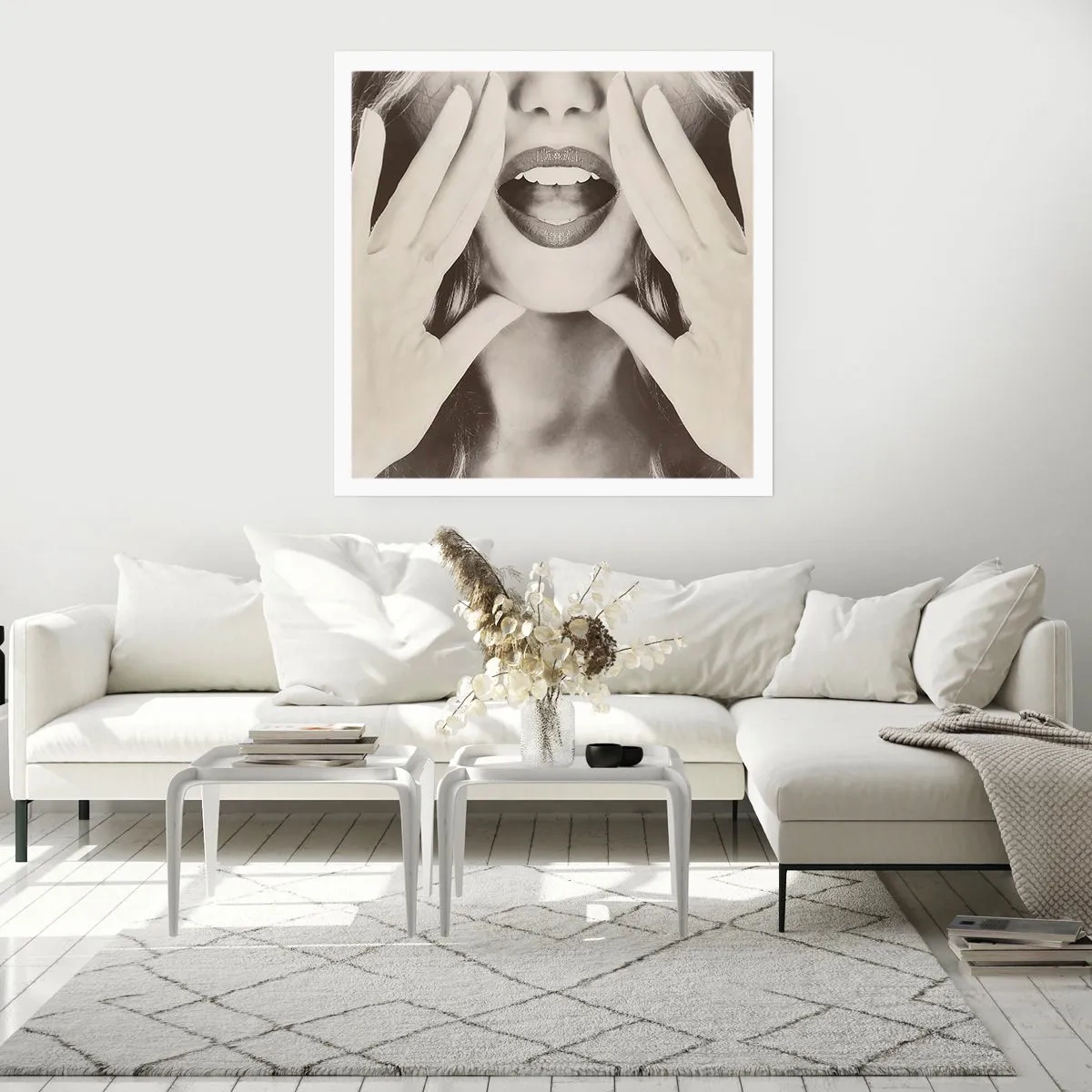 Affiche - Poster - J'arrive! - 60x60 cm