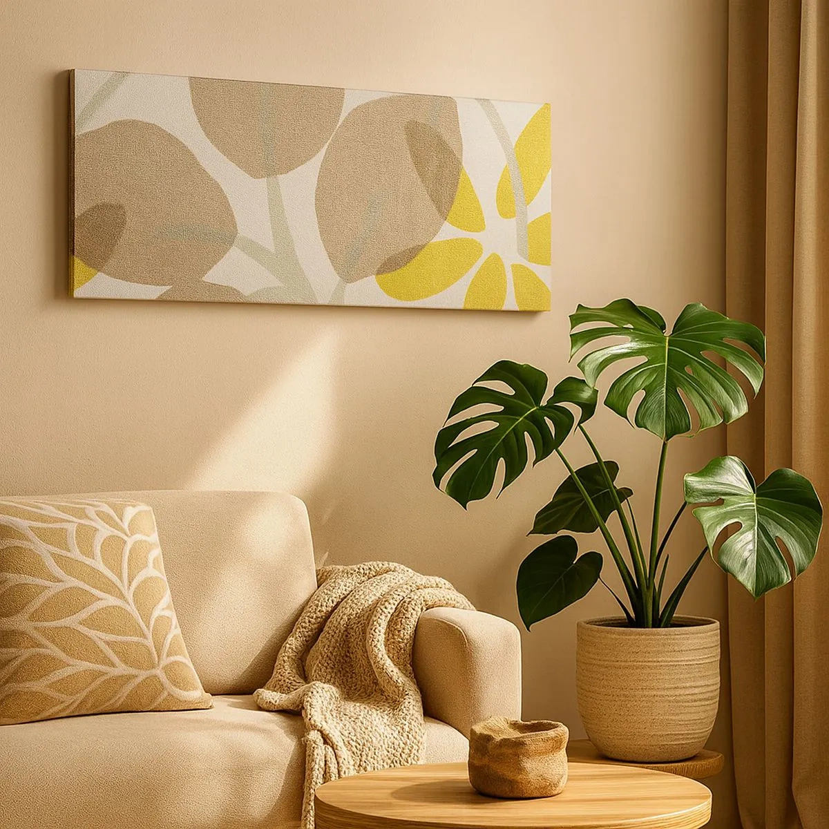 Impression sur toile - Image sur toile - Composition en plein soleil - 100x40 cm