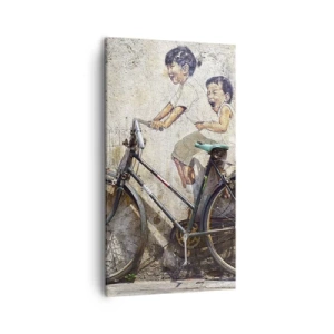 Impression sur toile - Image sur toile - Vrai ou faux? - 45x80 cm