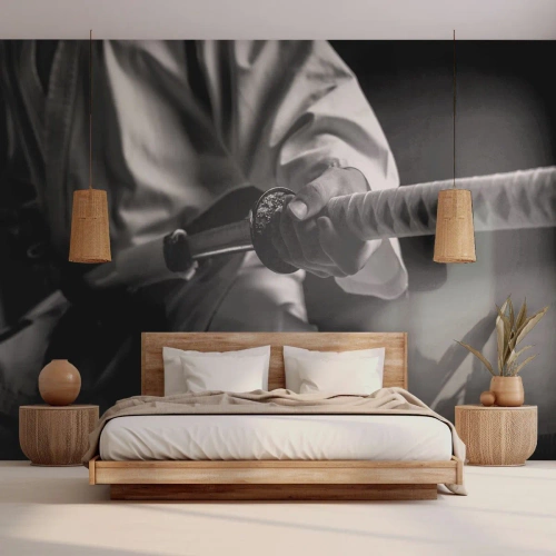 Papier Peint Photo Standard Eco - Âme de guerrier - épée de samouraï, Japon, Arts martiaux - 450x315 cm