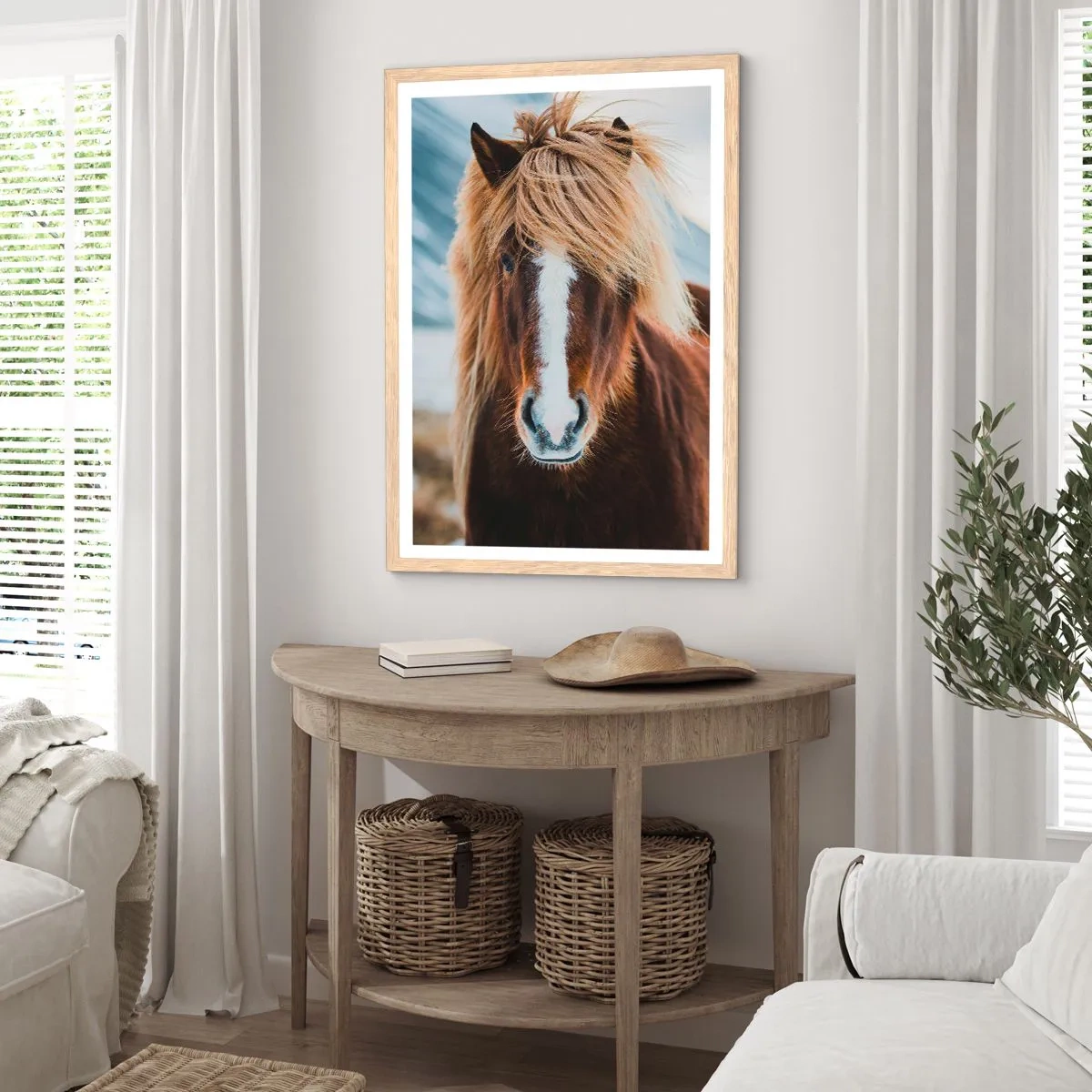 Affiche dans un chêne clair - Poster - Sentez-vous la liberté ? - 30x40 cm