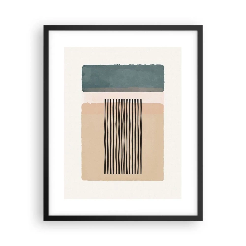 Affiche dans un cadre noir - Poster - Tout est en ordre - 40x50 cm