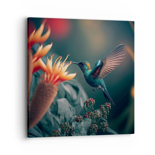 Impression sur toile - Image sur toile - une vie vraiment colorée - 30x30 cm