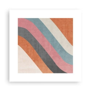 Affiche - Poster - Composition diagonale – mouvement - 30x30 cm