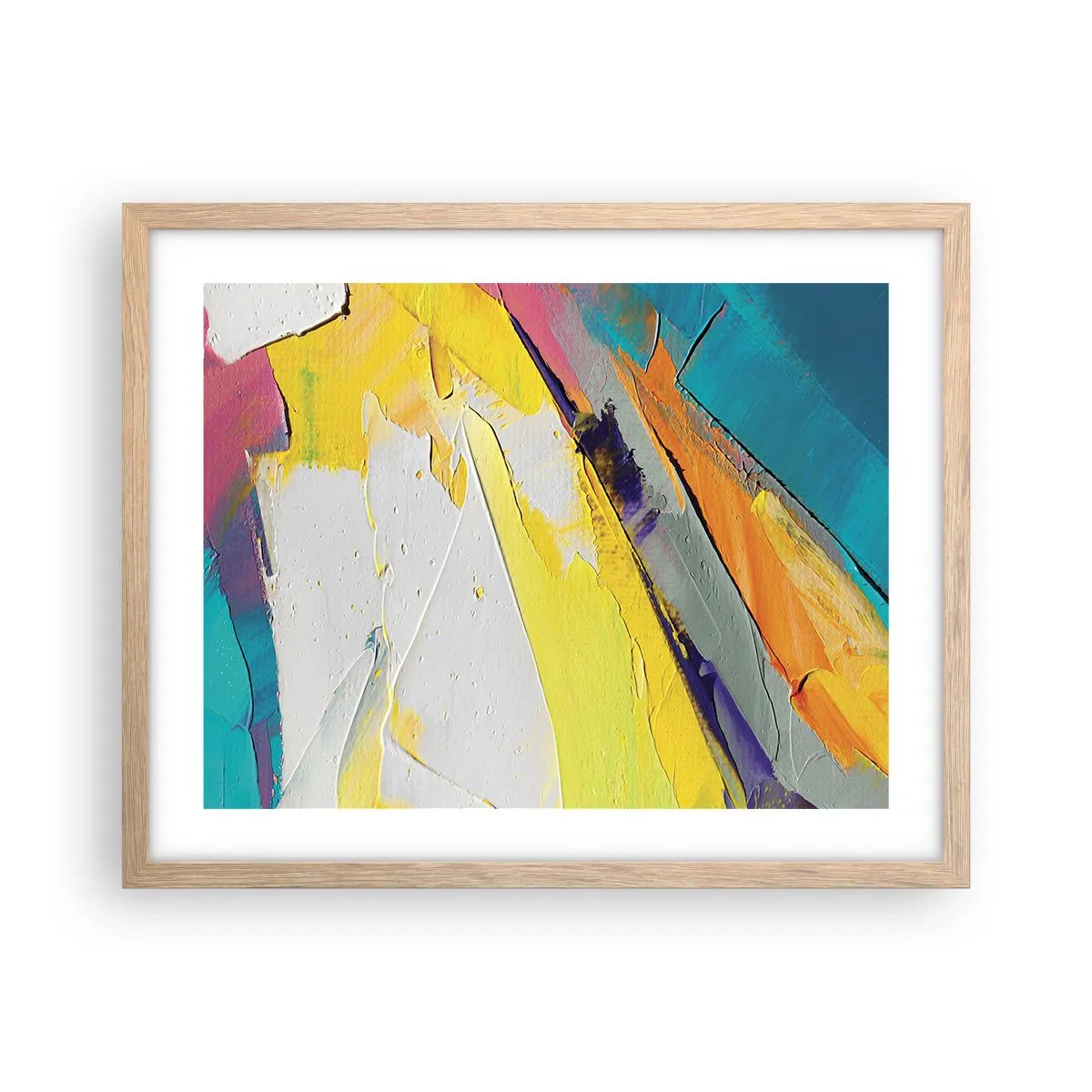 Affiche dans un chêne clair - Poster - Anatomie du monde - 50x40 cm