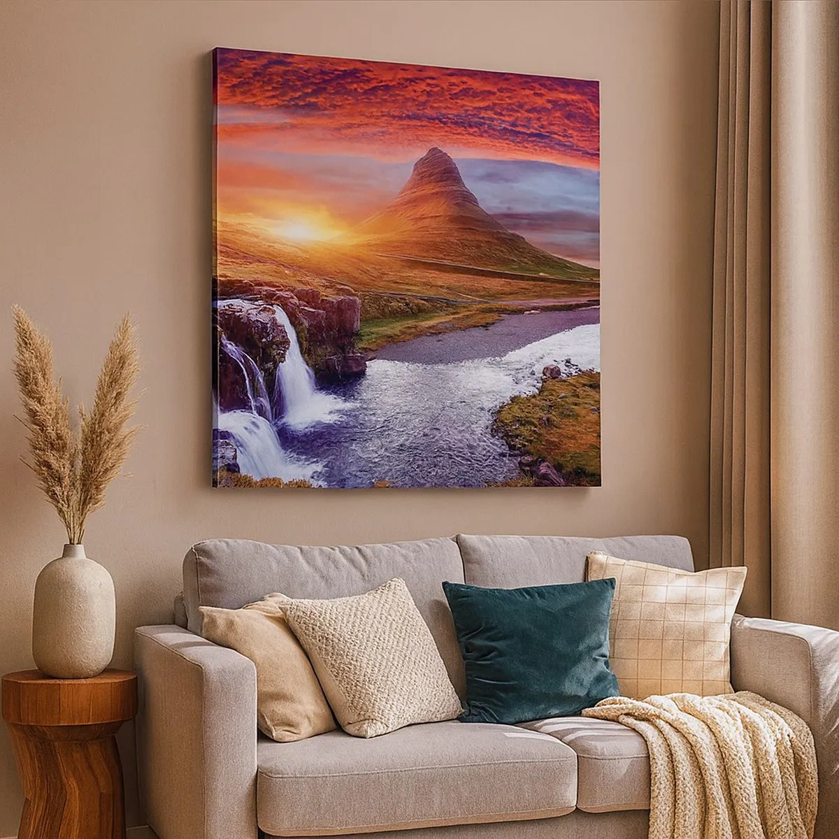 Impression sur toile - Image sur toile - Vue de la terre du milieu - 30x30 cm