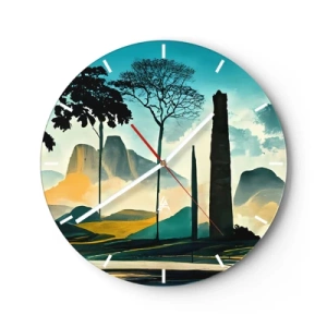 Horloge murale - Pendule murale - Toujours de plus en plus haut - 40x40 cm