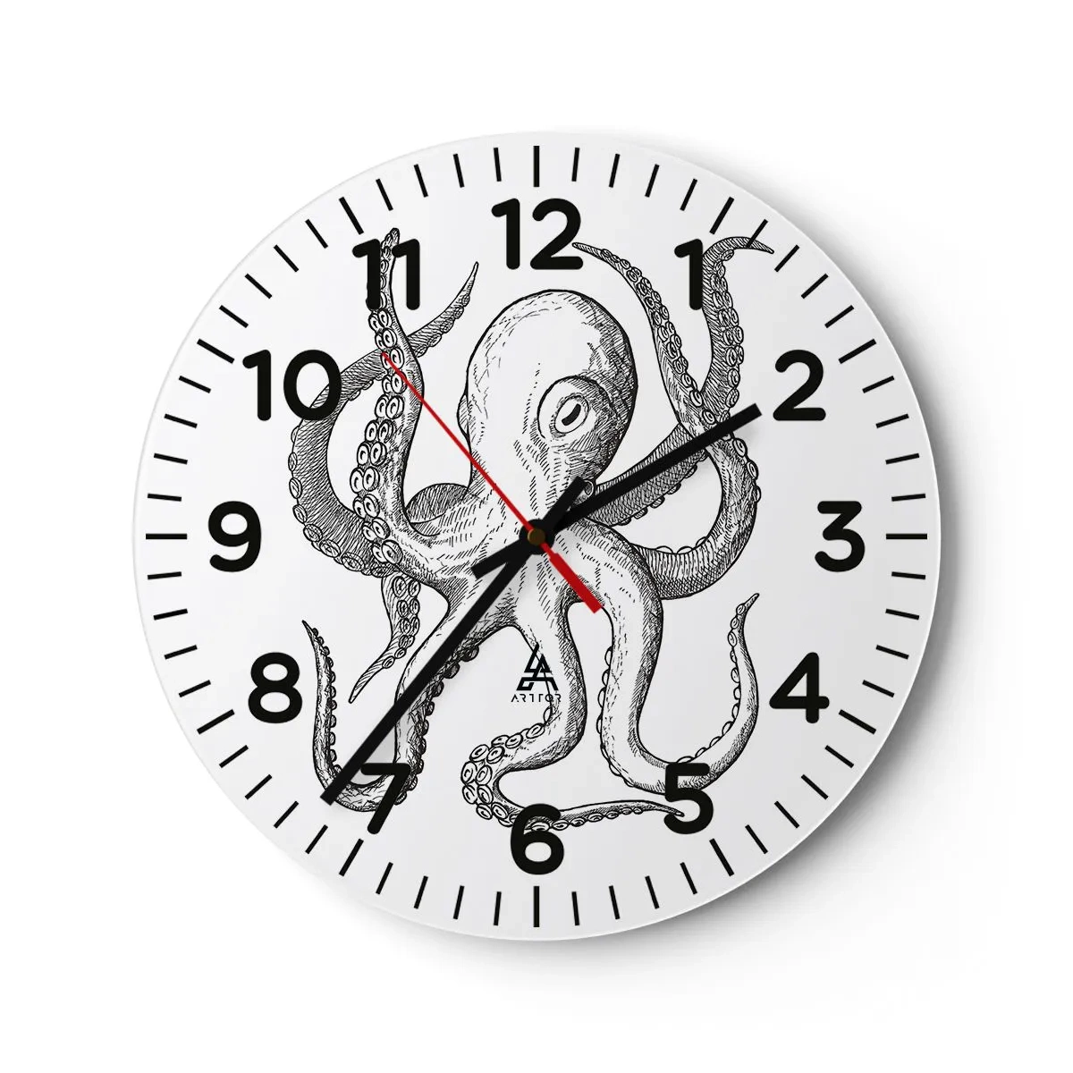 Horloge murale - Pendule murale - Dansant avec les vagues - 40x40 cm
