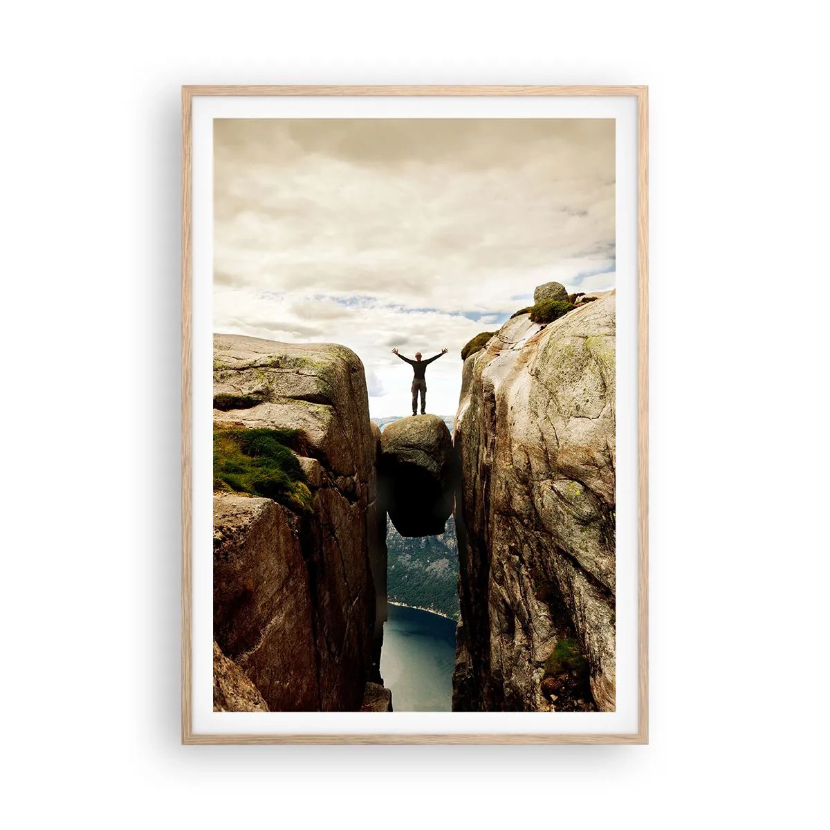 Affiche dans un chêne clair - Poster - Comment vous sentez-vous§ - 70x100 cm