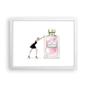 Affiche dans un cadre blanc - Poster - L'essence des femmes - 40x30 cm