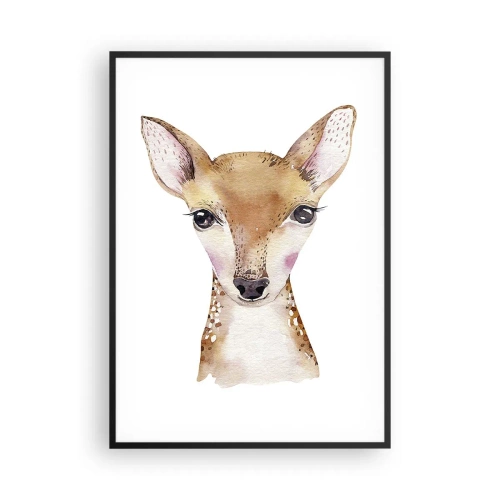 Affiche dans un cadre noir - Poster - L'innocence de la nature - 70x100 cm