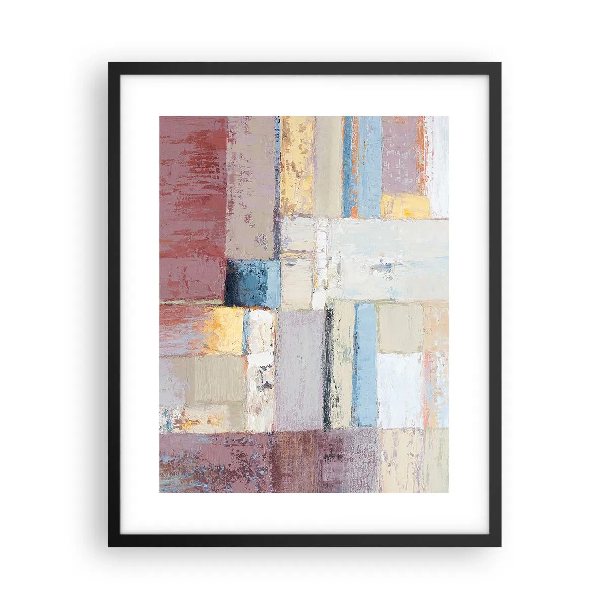 Affiche dans un cadre noir - Poster - Le calme de la géométrie - 40x50 cm