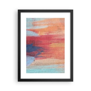 Affiche dans un cadre noir - Poster - Ecoulement de l'arc-en ciel - 30x40 cm