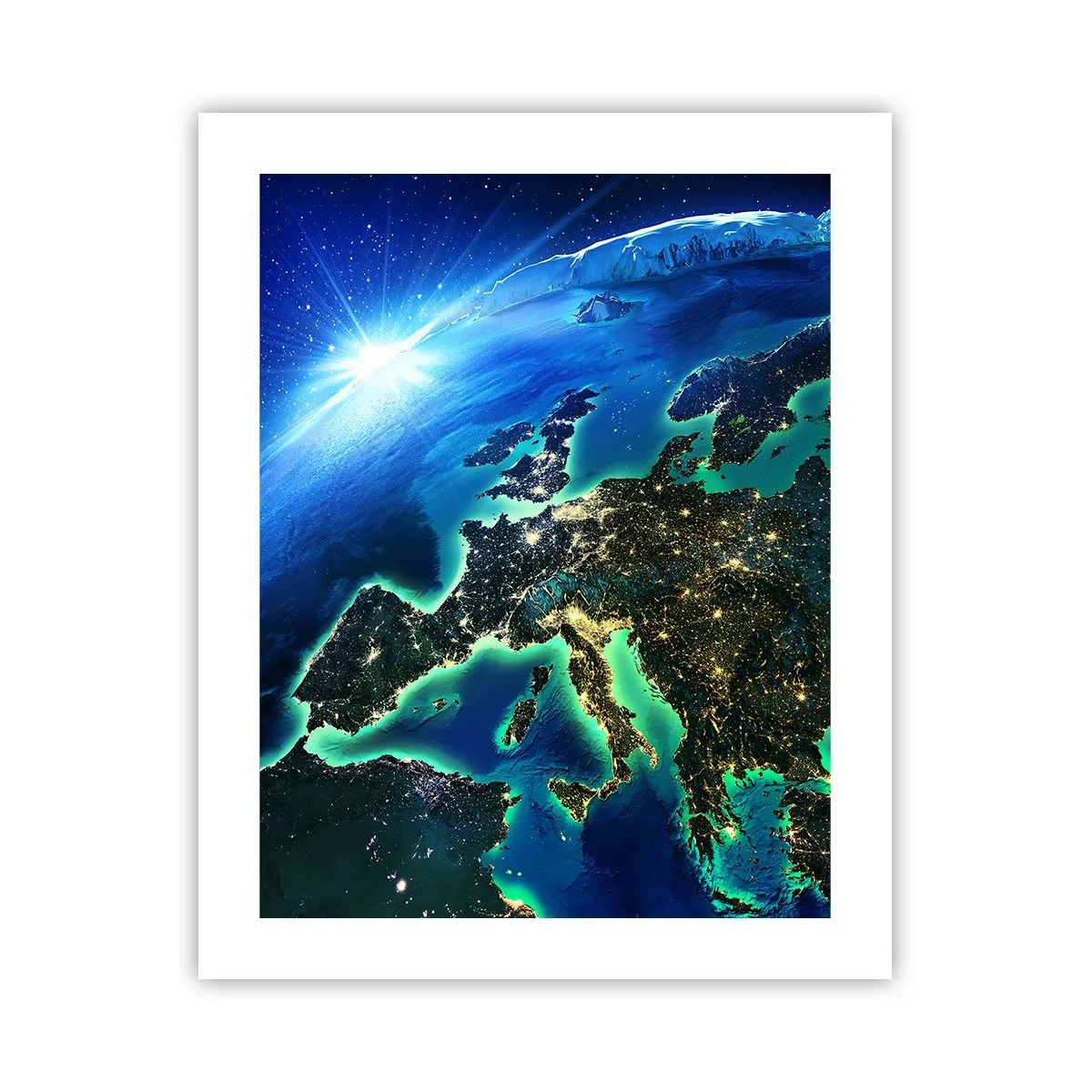 Affiche - Poster - Europe pétillante - 40x50 cm