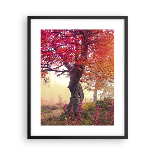 Affiche dans un cadre noir - Poster - Frénésie de floraison - 40x50 cm