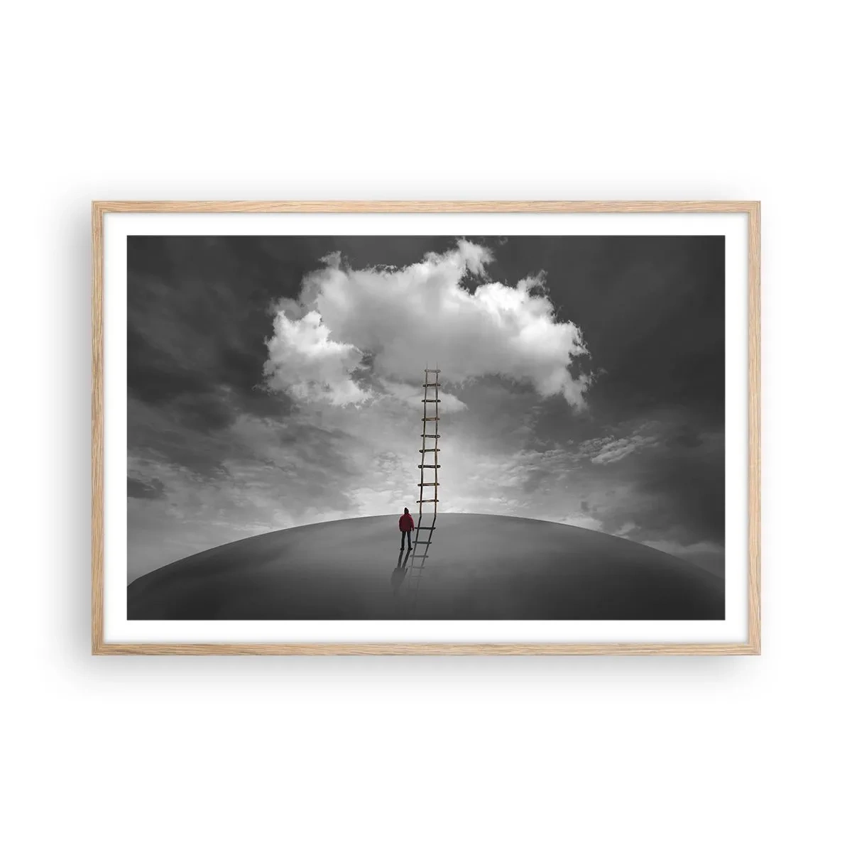 Affiche dans un chêne clair - Poster - Tout est possible - 91x61 cm