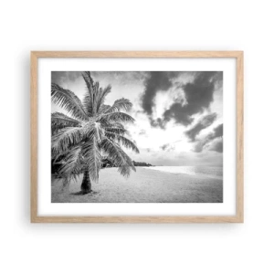 Affiche dans un chêne clair - Poster - Quand tu aspires à la solitude - 50x40 cm