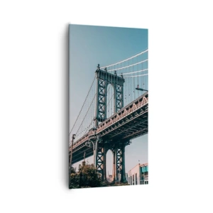 Impression sur toile - Image sur toile - Sur les vagues de la ville - 65x120 cm