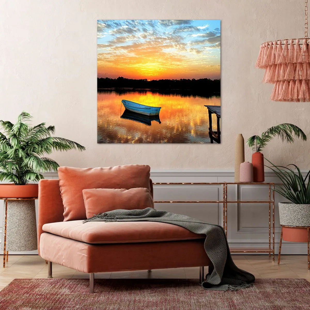 Impression sur toile - Image sur toile - Regardez, écoutez, méditez - 50x50 cm