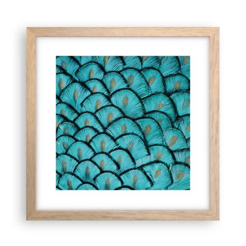 Affiche dans un chêne clair - Poster - Le grand gala des plumes - 30x30 cm