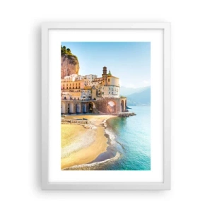 Affiche dans un cadre blanc - Poster - La ville est incroyable - 30x40 cm