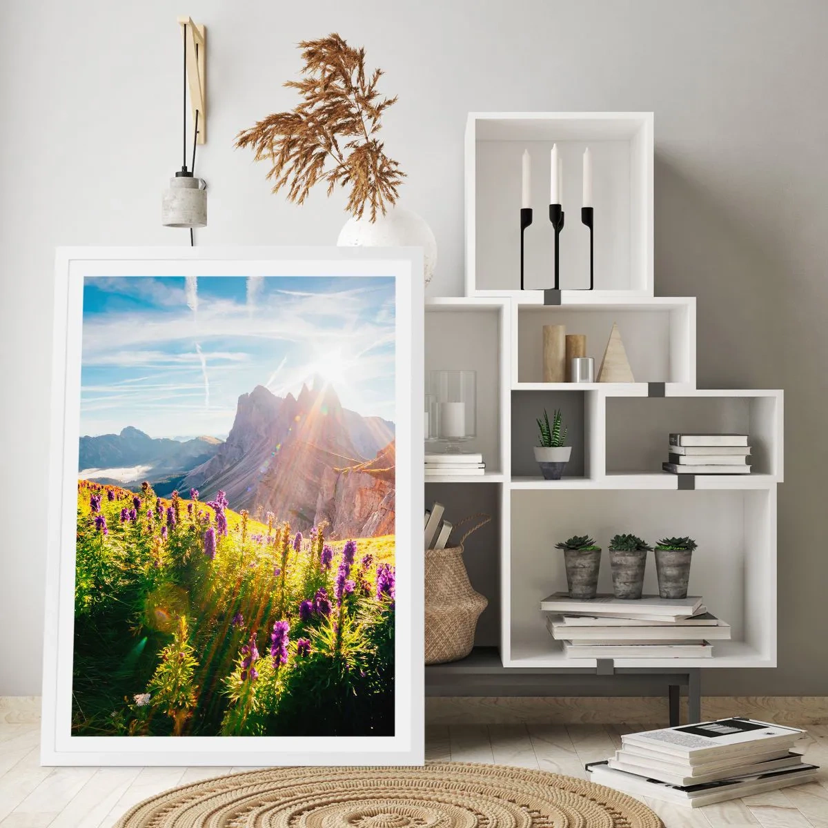 Affiche dans un cadre blanc - Poster - La vie secrète des herbes - 50x70 cm