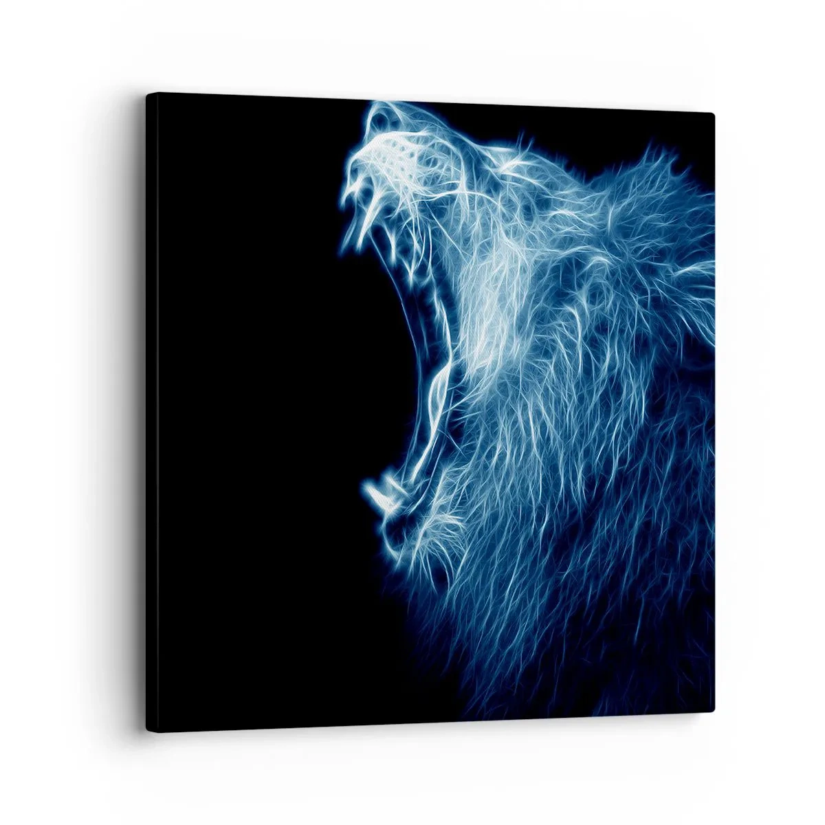 Impression sur toile - Image sur toile - La colère ardente du roi - 30x30 cm