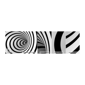 Échantillon De Papier Peint Standard Eco - Tu ne peux pas y résister aussi ? - Abstraction, 3D, Vortex - 100x30 cm